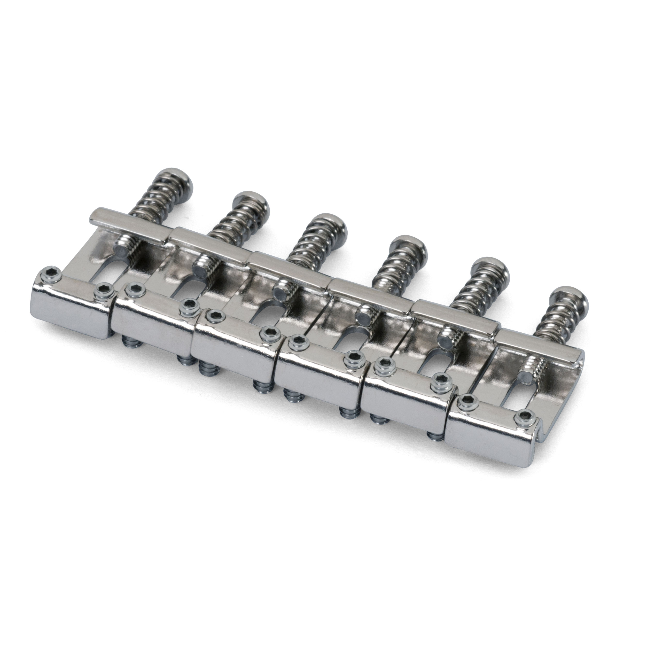 Traditional Tremolo Saddles for Strat, Chrome, set of 6