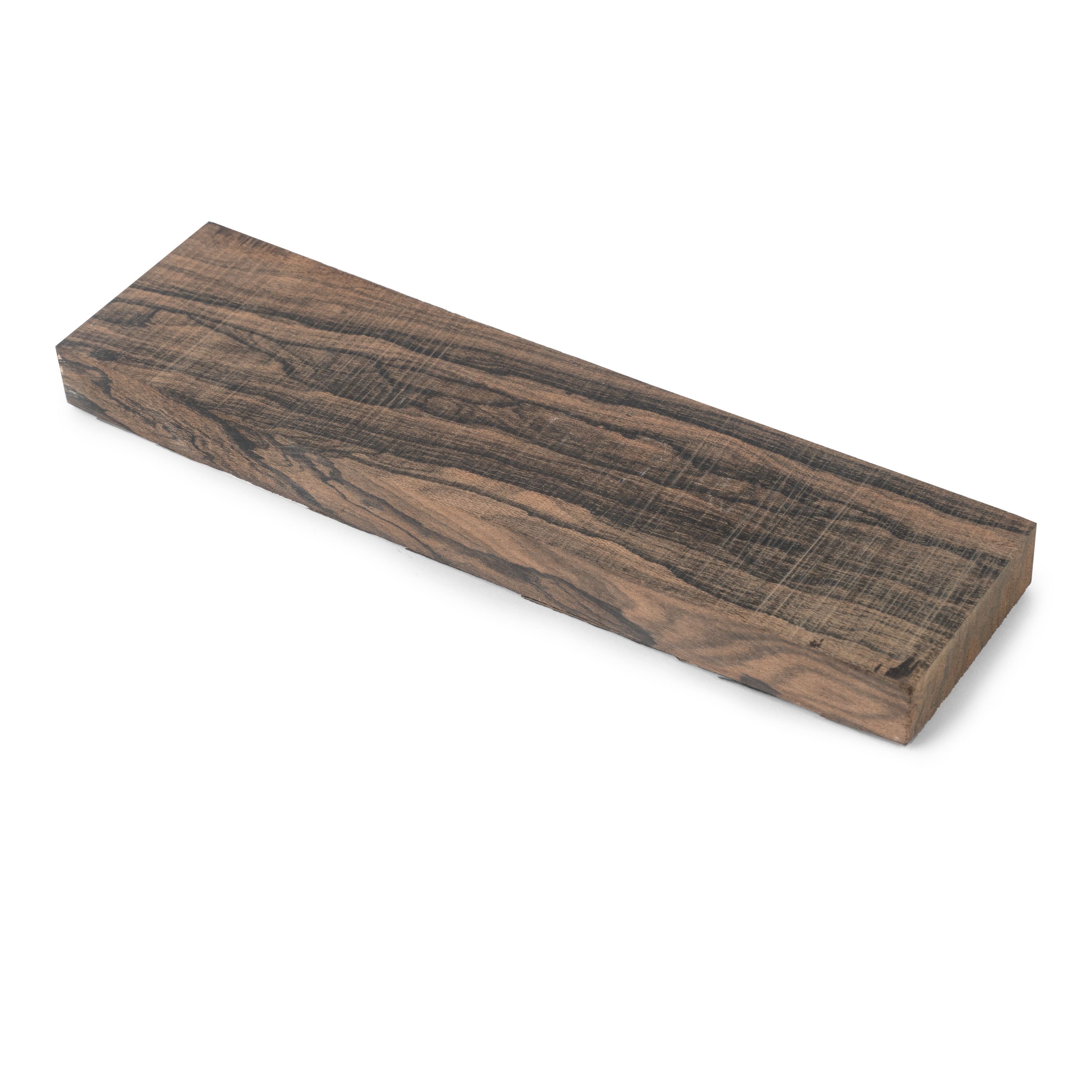 Flattop Guitar Bridge Blank, Ziricote