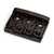 Schaller 4-String Roller Bass Bridge, Black