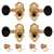 Grover Ukulele Tuning Machines, Gold with black knobs, set of 4