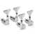 Gotoh Compact Bass Tuner, 2L+2R Set, Chrome, 2L/2R
