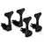 Gotoh Compact Bass Tuner, 2L+2R Set, Black, 2L/2R