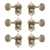 Waverly Guitar Tuners with Vintage Oval Knobs for Solid Pegheads, Relic Nickel, 3L/3R