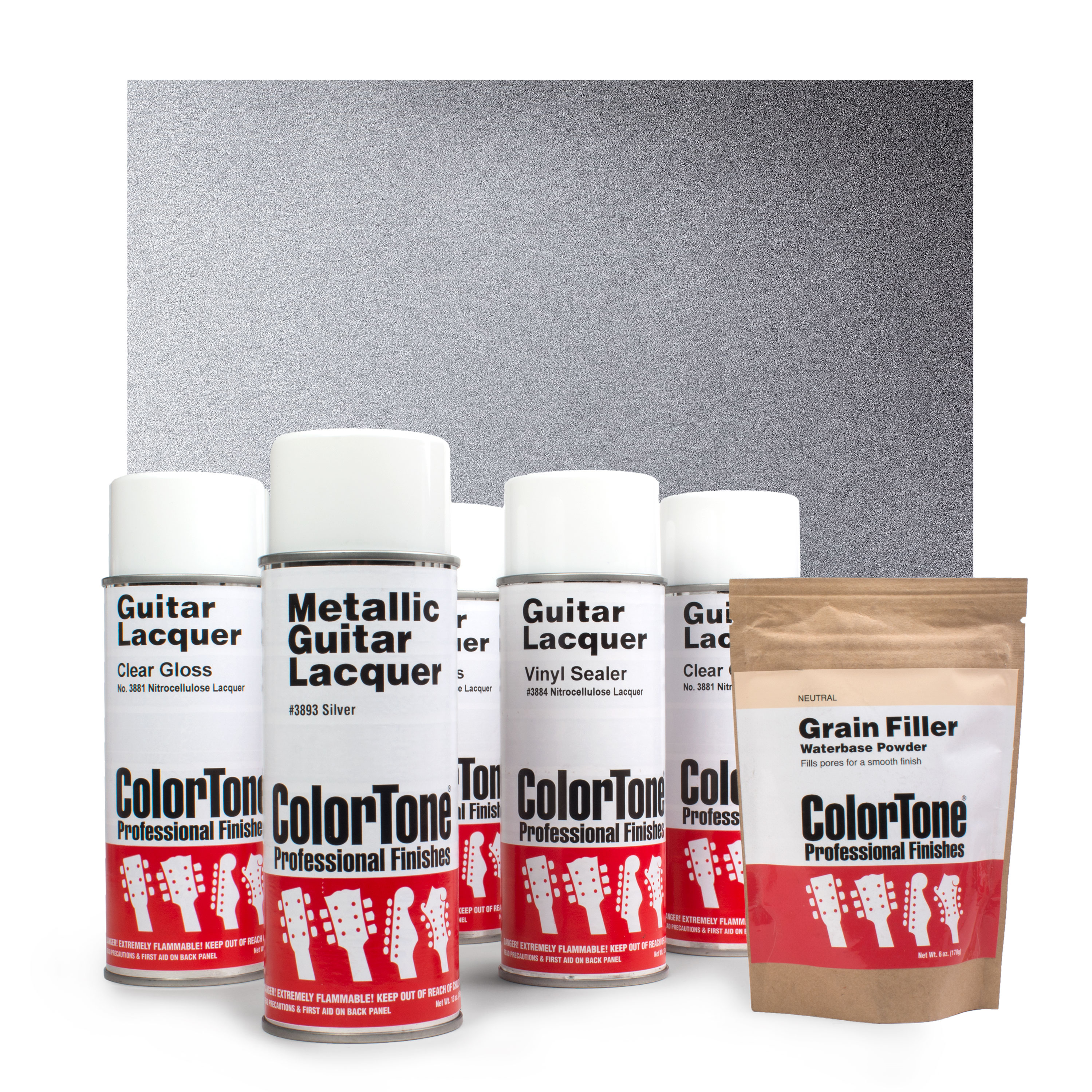 ColorTone Aerosol Finishing Set with Metallic Lacquer