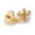 Aluminum Archtop Bridge Post and Thumbwheel Set,  Gold, set of 2