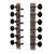 Golden Age Restoration Tuners for 12-String Slotted Peghead Guitar, Relic nickel with black knobs