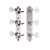 Golden Age Restoration Tuners for Slotted Peghead Guitar - Engraved Bell-end, Bright nickel