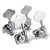 Adjustable Tension Bass Tuner Set, 2L/2R, chrome