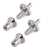 Nashville Tune-o-matic Studs and Bushings, Chrome, set of 2