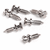 Saddle Screws for ABR-1 Tune-o-matic Bridges, Nickel, set of 6