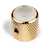 Pearloid-top Dome Knob, Gold