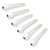 Waverly White Bridge Pins, Slotted with black dot, set of 6