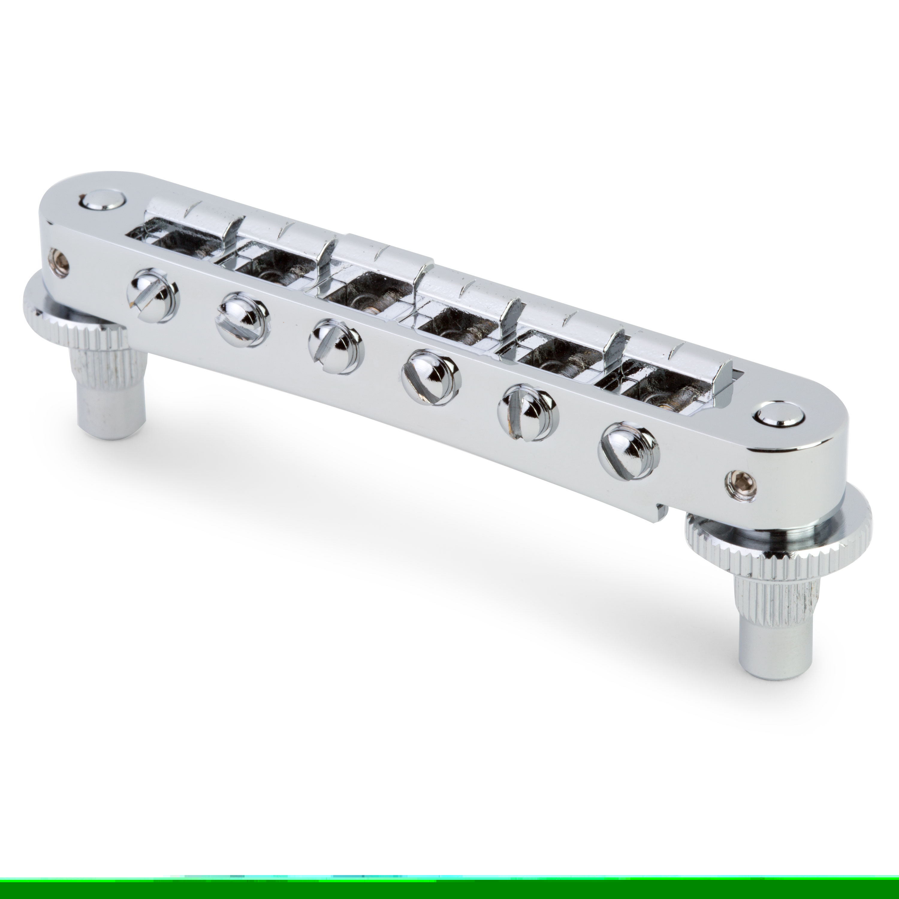 TonePros TP6A  Aluminum Tune-o-matic Bridge with Bell Brass Saddles