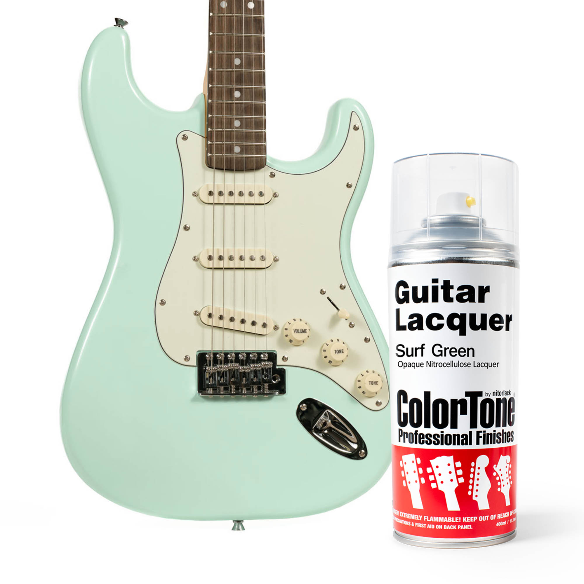 ColorTone Aerosol Guitar Lacquer, Surf Green