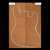 Honduran Mahogany Oversized Body Blank, 2-Piece  (15.4 lb) - 014