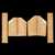 High-Flame Koa Top + Back + Sides Set for Concert Ukulele - 002