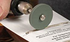 Fret polishing fine wheel