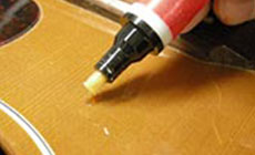 Lacquer drop-fill