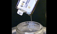 Draining wax