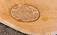 Old Gibson label