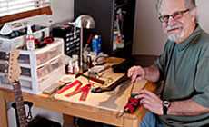 Living room bench with Bob